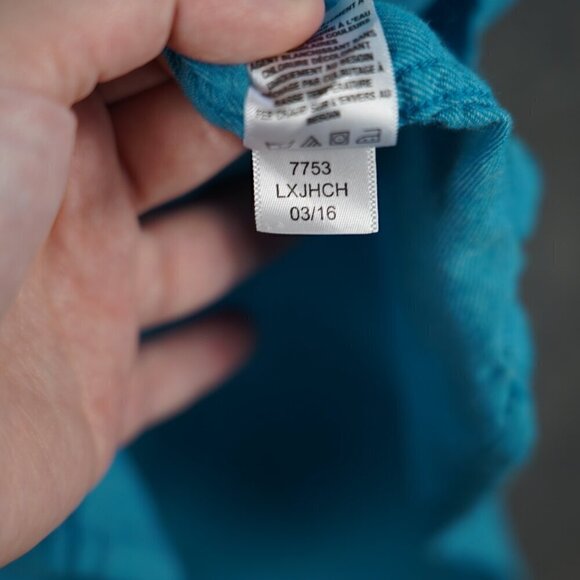 Aéropostale Men's Turquoise Button-Down Light Weight Short Sleeve shirt XL - Picture 8 of 8